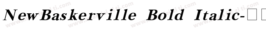 NewBaskerville Bold Italic字体转换